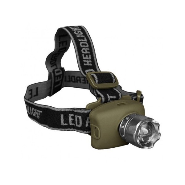 Svietidlo čelové MIL-TEC LED CREE Headlamp Zoom 3W 100L - olivové